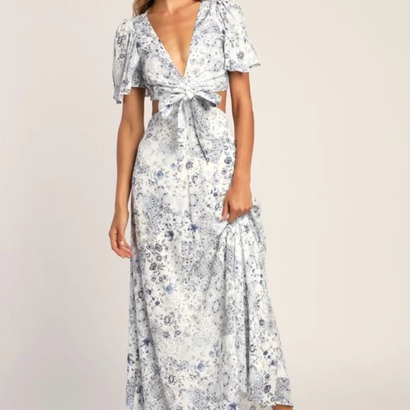 lulus white floral maxi dress Tickets To Paradise White Embroidered Maxi Dress